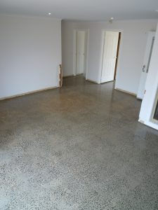 random exposure polished concrete floors