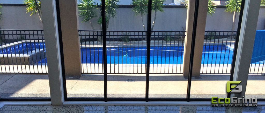 Eco Grind - White Concrete for Wet Areas Polished Concrete Floors Around Pool Areas Mornington