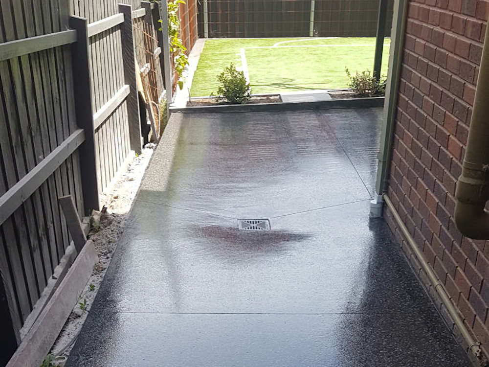 Viewbank Grind and Seal Pathway Polished Concrete Floors Flash Back