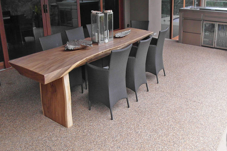 Honed Polished Concrete Floor Mechanical Polished Concrete Finishes High Gloss grind