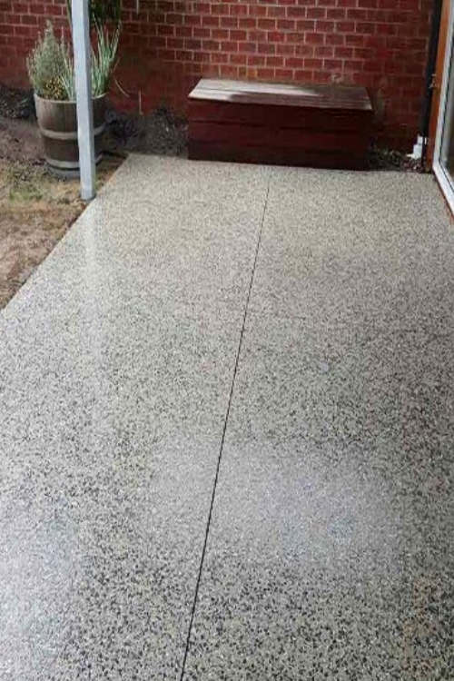 Flaked finish - polished concrete floors 2a Flaked finish - polished concrete floors 2a